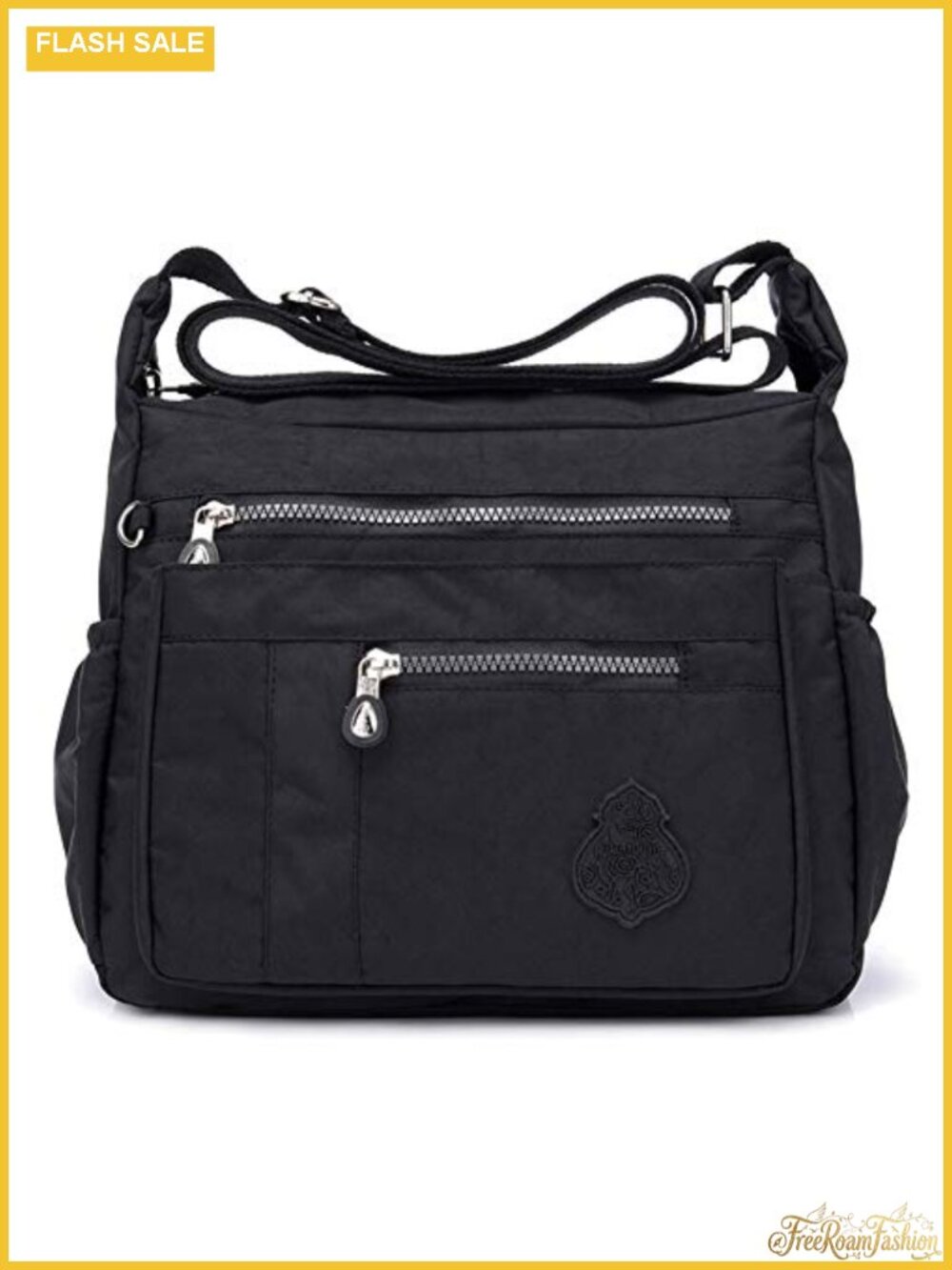 Nylon Waterproof Crossbody Shoulder Bag Multi-Pocket Lightweight Messenger Purse